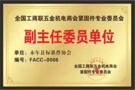 緊固件標準件生產(chǎn)廠(chǎng)家榮譽(yù)展示